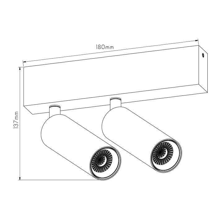 Lopal 2L surface -mounted spot