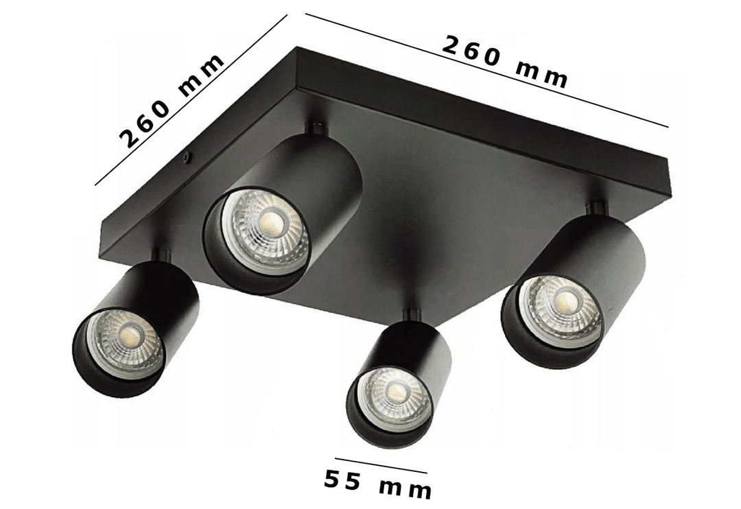 QUATRELLO surface-mounted lighting