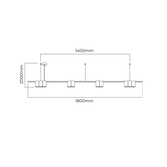 Suspension ISE 10L 180cm