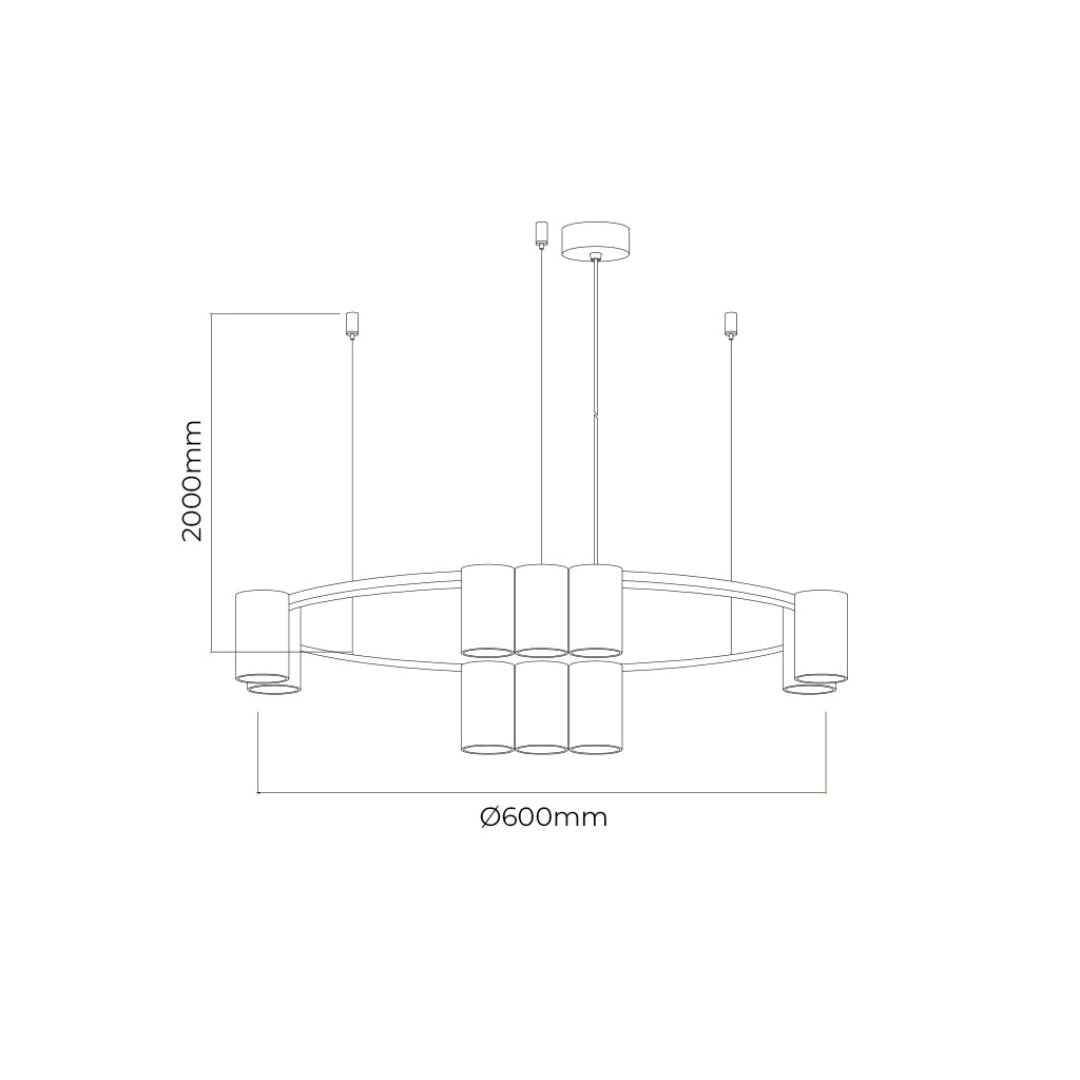 Suspension ISE 10L Ø60cm
