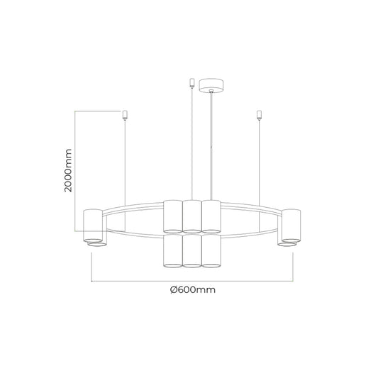 Suspension ISE 10L Ø60cm