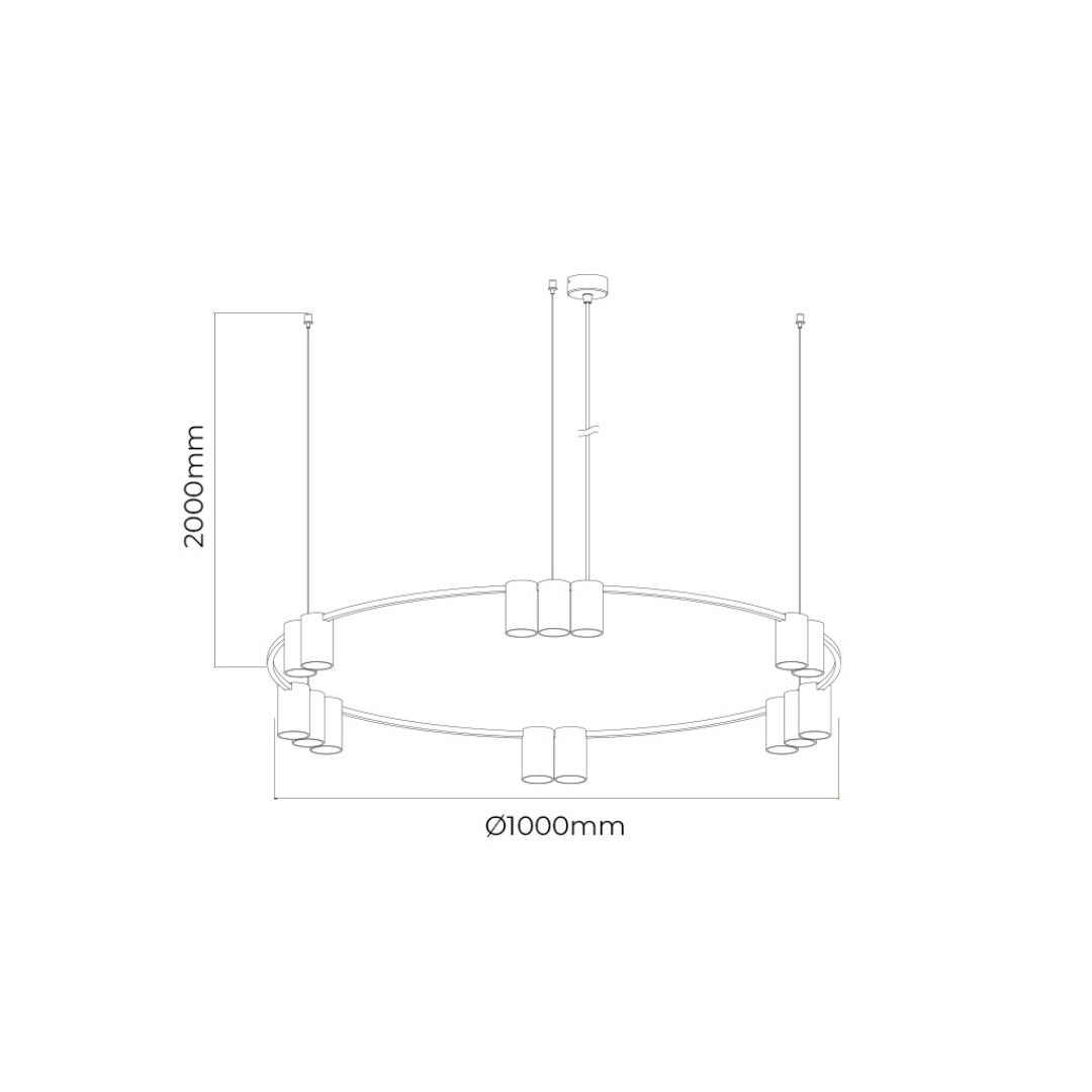 Suspension ISE 15L Ø100cm
