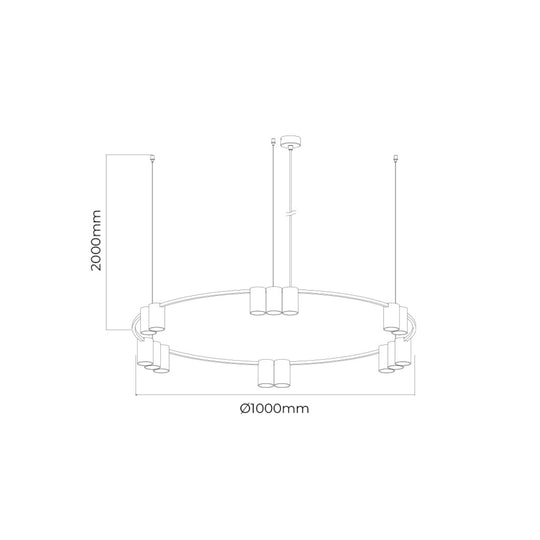 Suspension ISE 15L Ø100cm