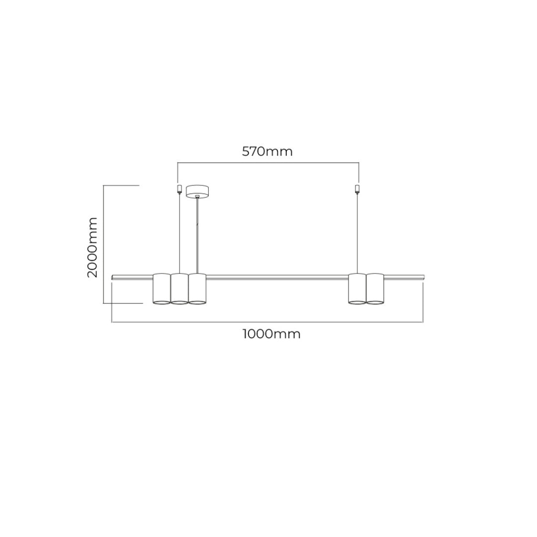 Suspension ISE 5L 100cm