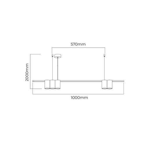 Suspension ISE 5L 100cm