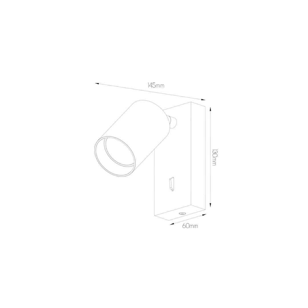 TABOO 1L wall lighting + switch