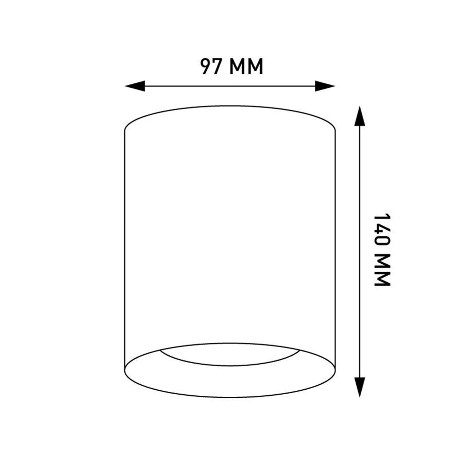 TUBELESS DEEP surface mounted lighting